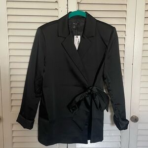 NastyGal Wrap Blazer in Black